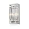 Z-Lite Mersesse 2 Light Wall Sconce, Brushed Nickel & Clear 6006-2S-BN - alternate 1